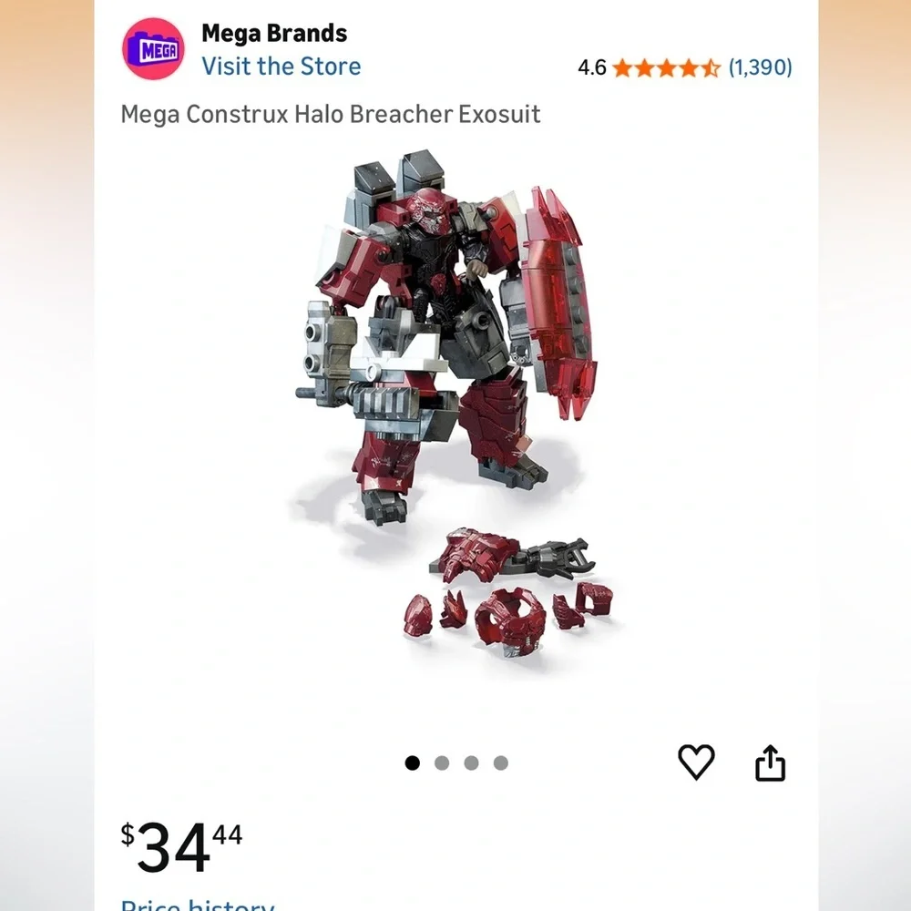Mega Construx Halo Breacher Exosuit - Red - Picture 2 of 5